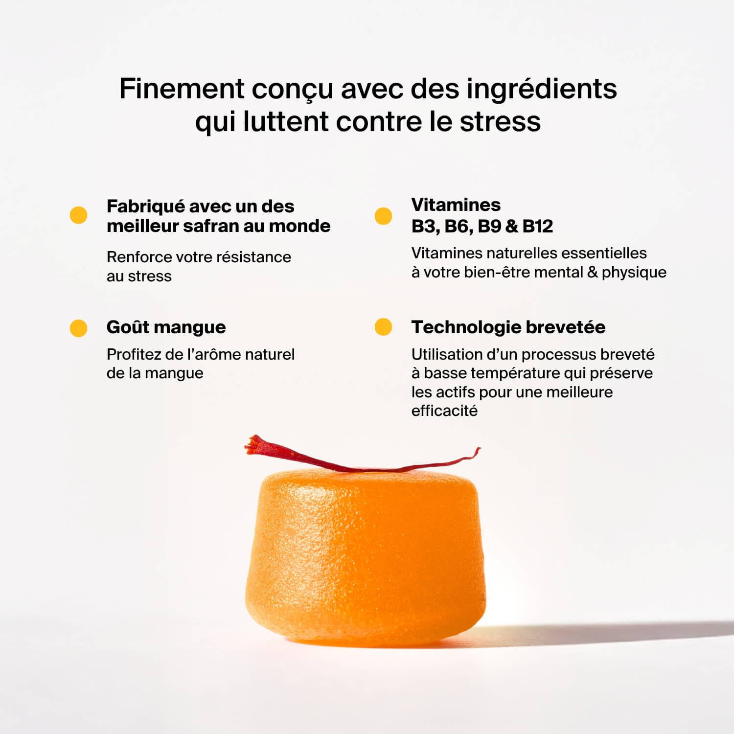 Gommes Sérénité au Safran